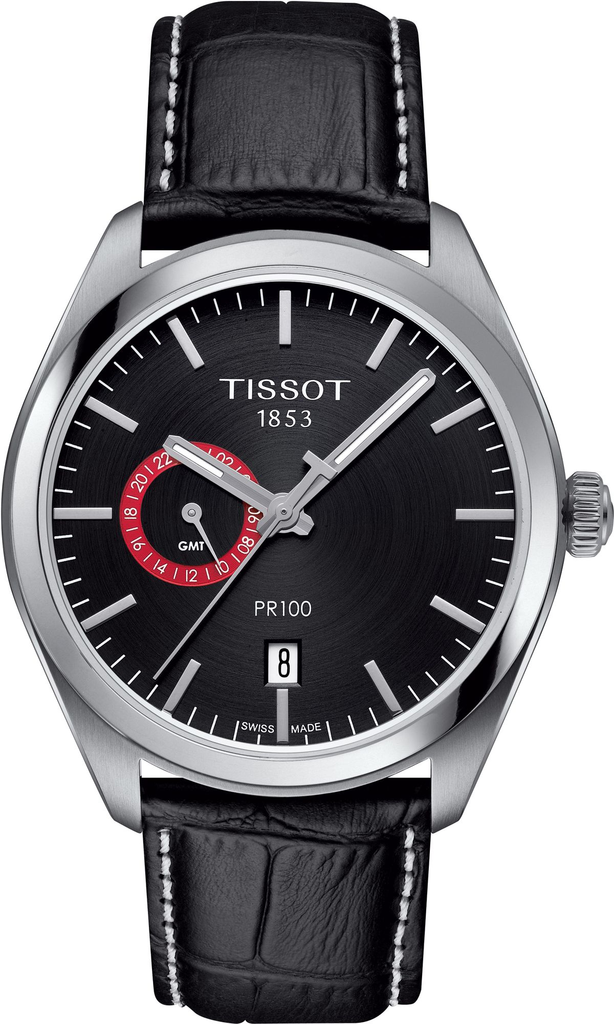Tissot pr100 leather strap sale