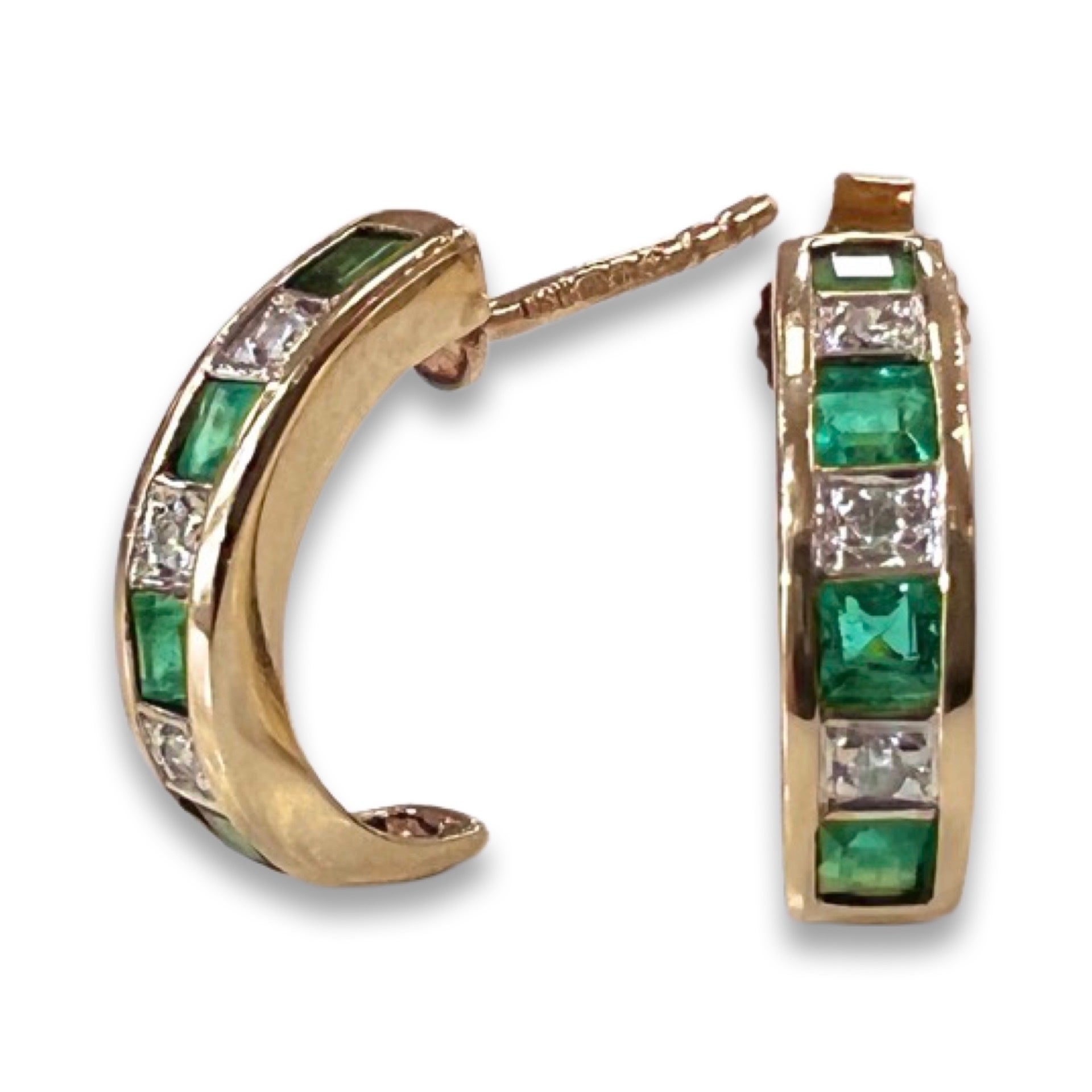 Pre owned sales emerald earrings